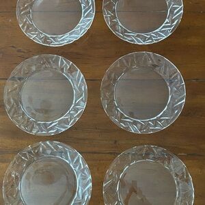 Tiffany & Co. Crystal Clear Dessert/Salad Plates Set